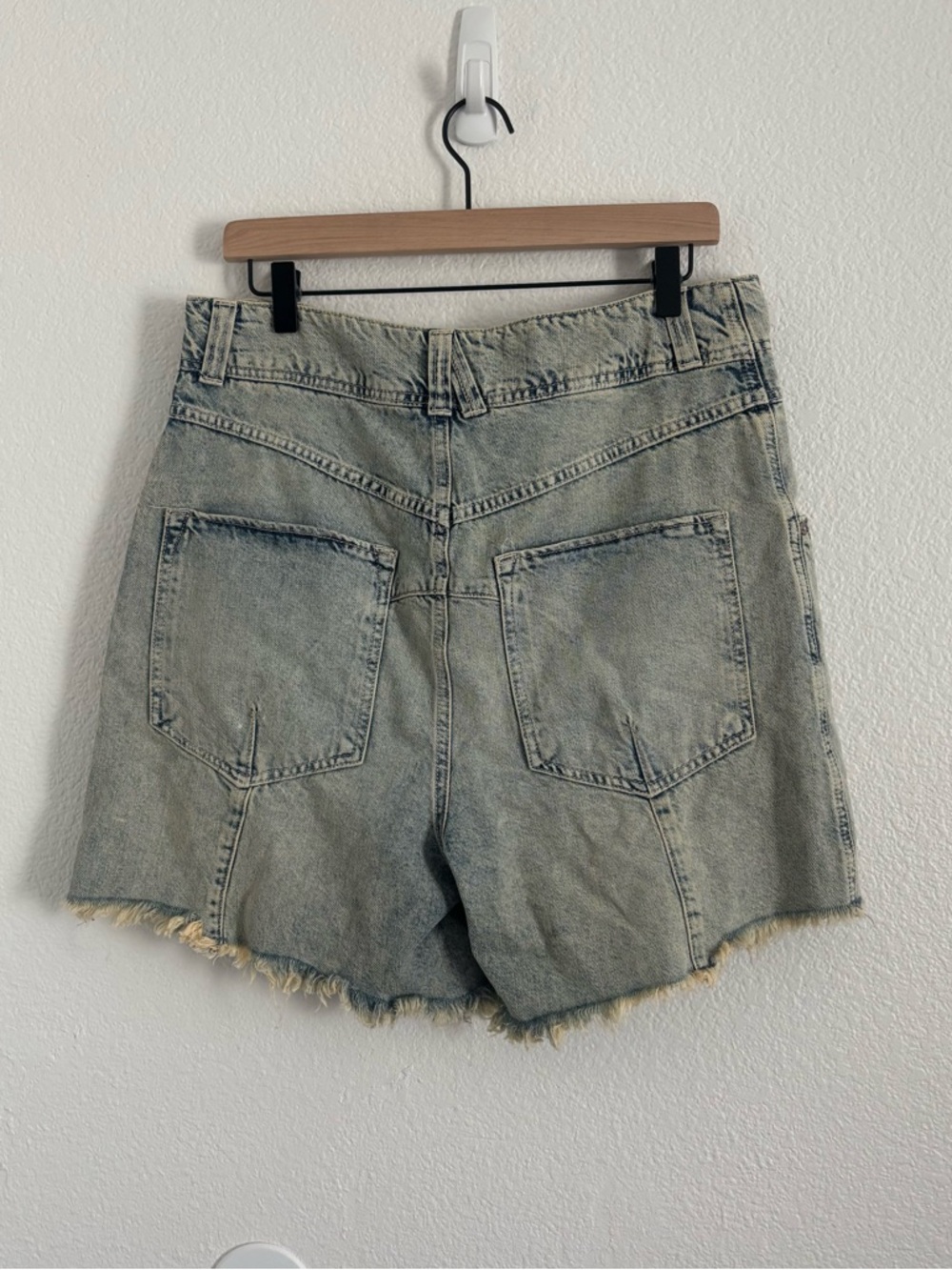 Free People Women's Size Small Blue Denim Harem Shorts - Picture 5 of 5